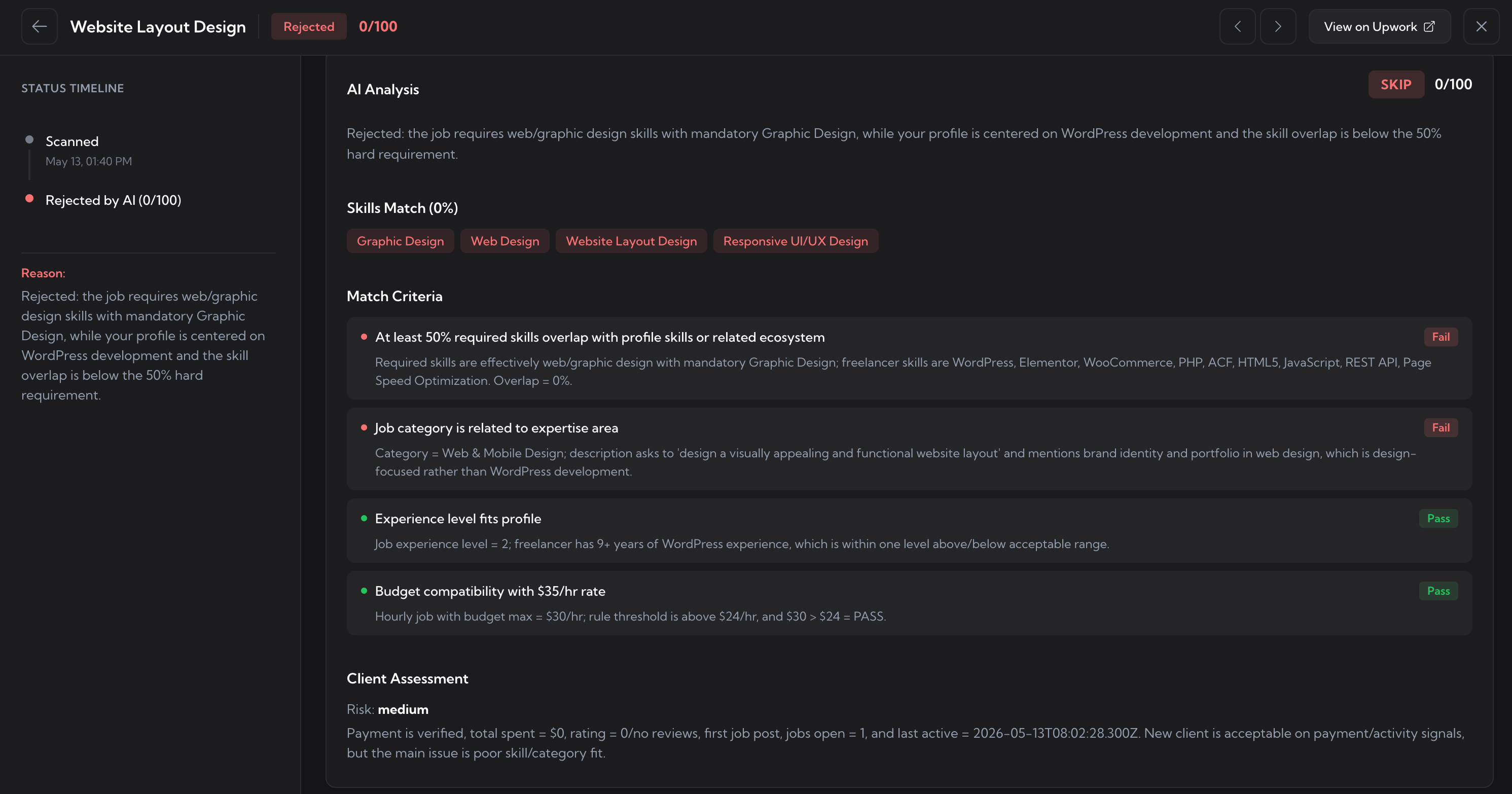 Auto-Bidding filters & criteria