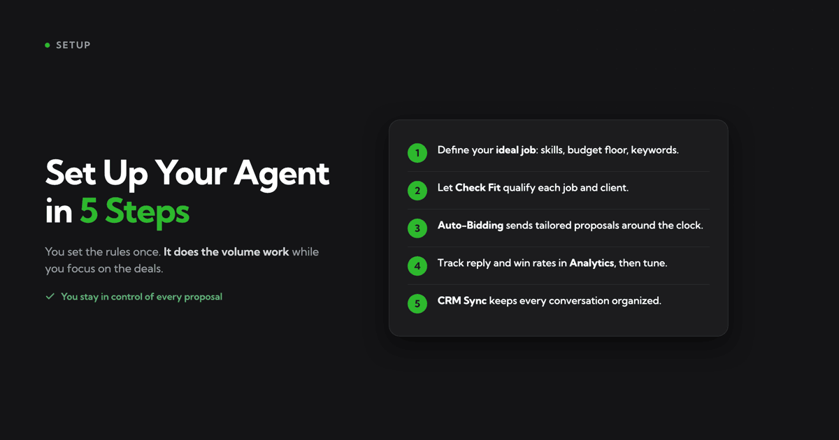 How to Set Up Your AI Sales Agent on Upwork