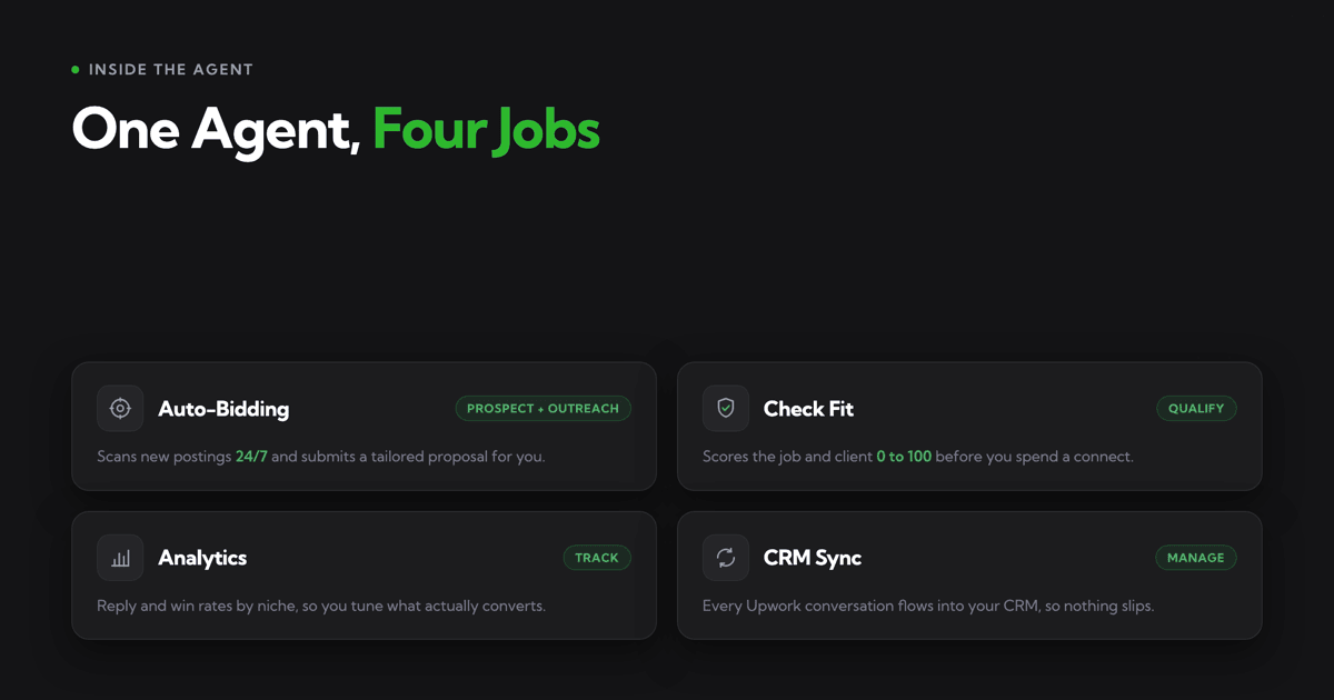 Upwex: An AI Sales Agent Built for Upwork