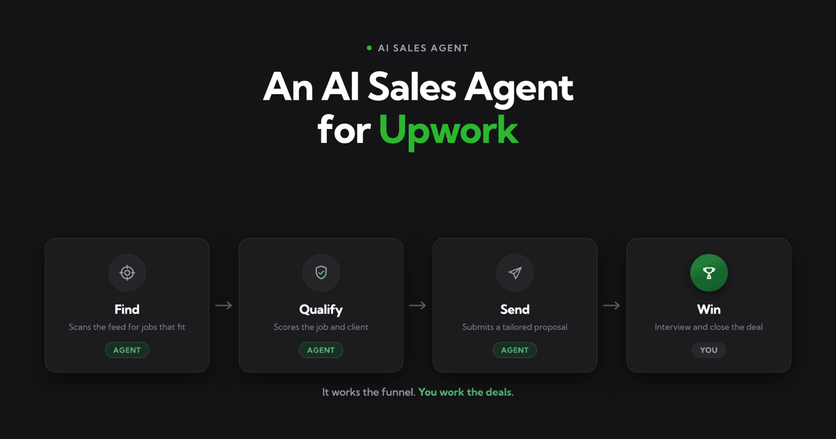 AI Sales Agent for Upwork: Automate Lead Generation & Outreach