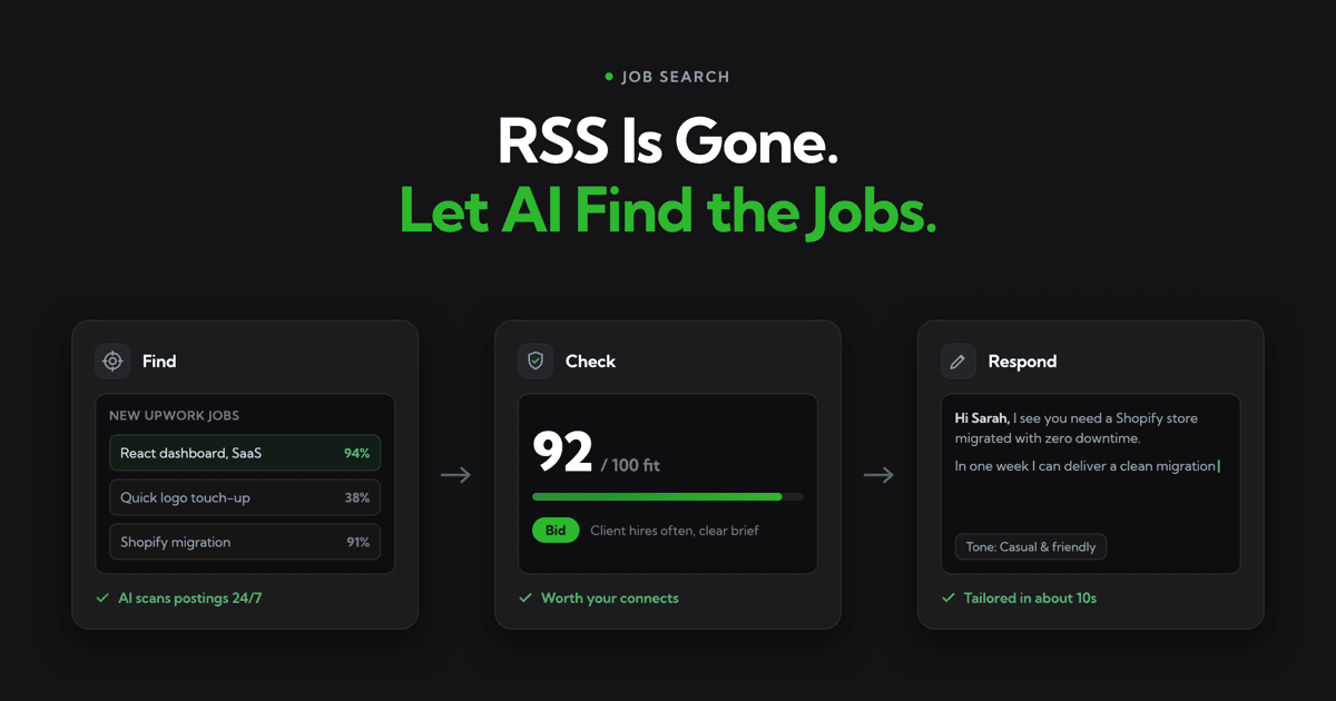 Alternatives to Upwork RSS Feeds- How to Continue Receiving Job Updates