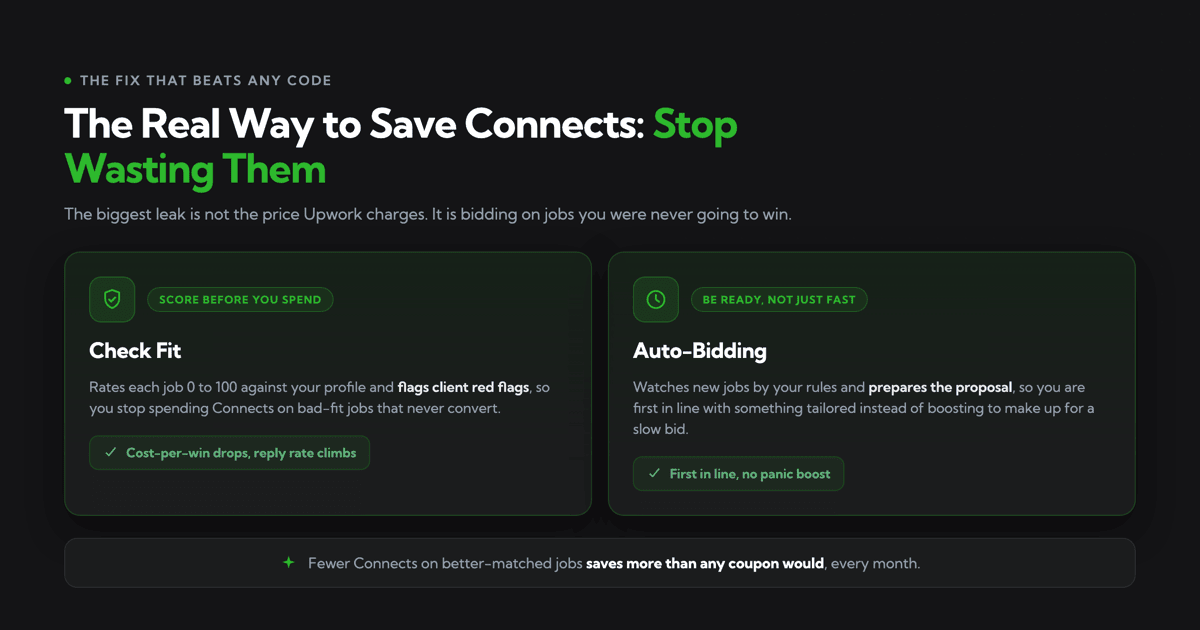 The real way to save Connects: stop wasting them