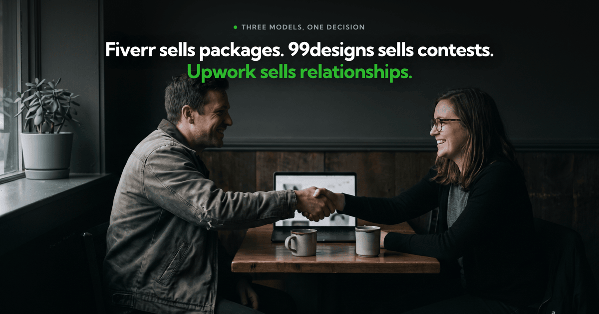 99designs vs Fiverr, and where Upwork fits