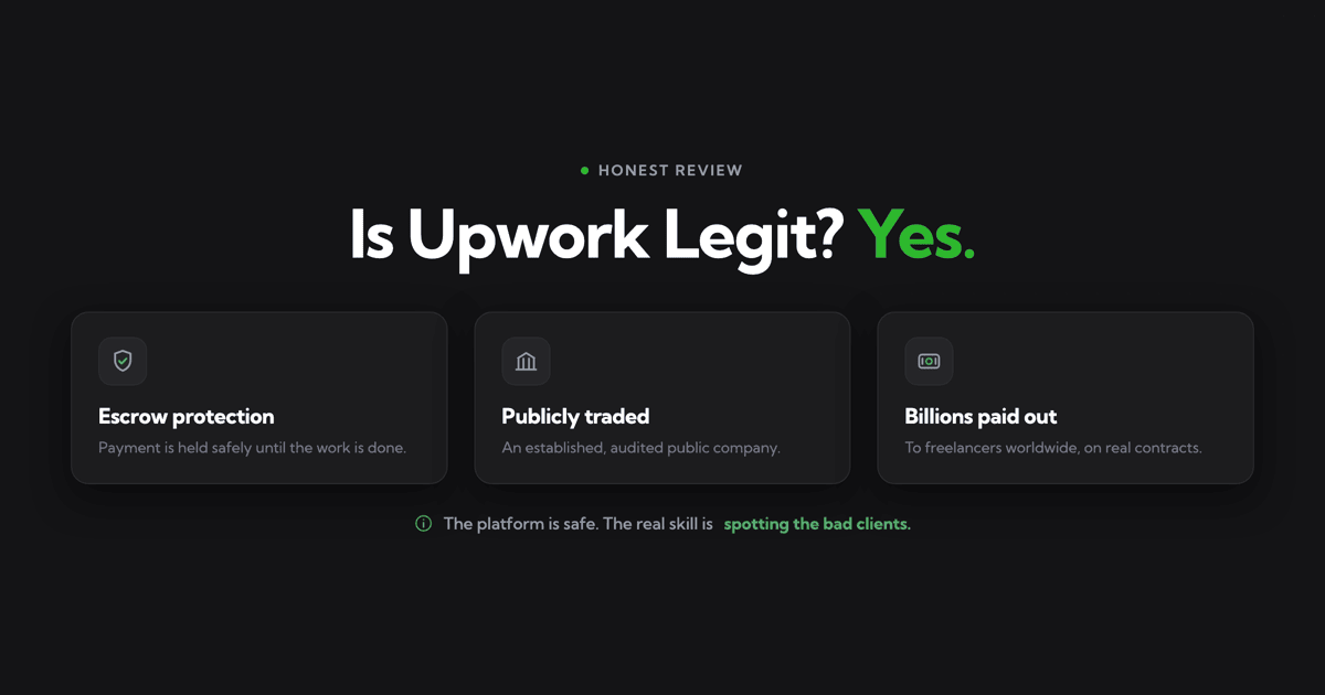  Is Upwork Legit? Uncovering the Truth and Value for Freelancers in 2026